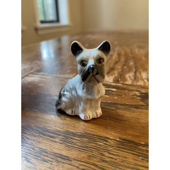 Vintage Hand-Painted Ceramic Terrier Dog Figurine - Picture 2 of 5